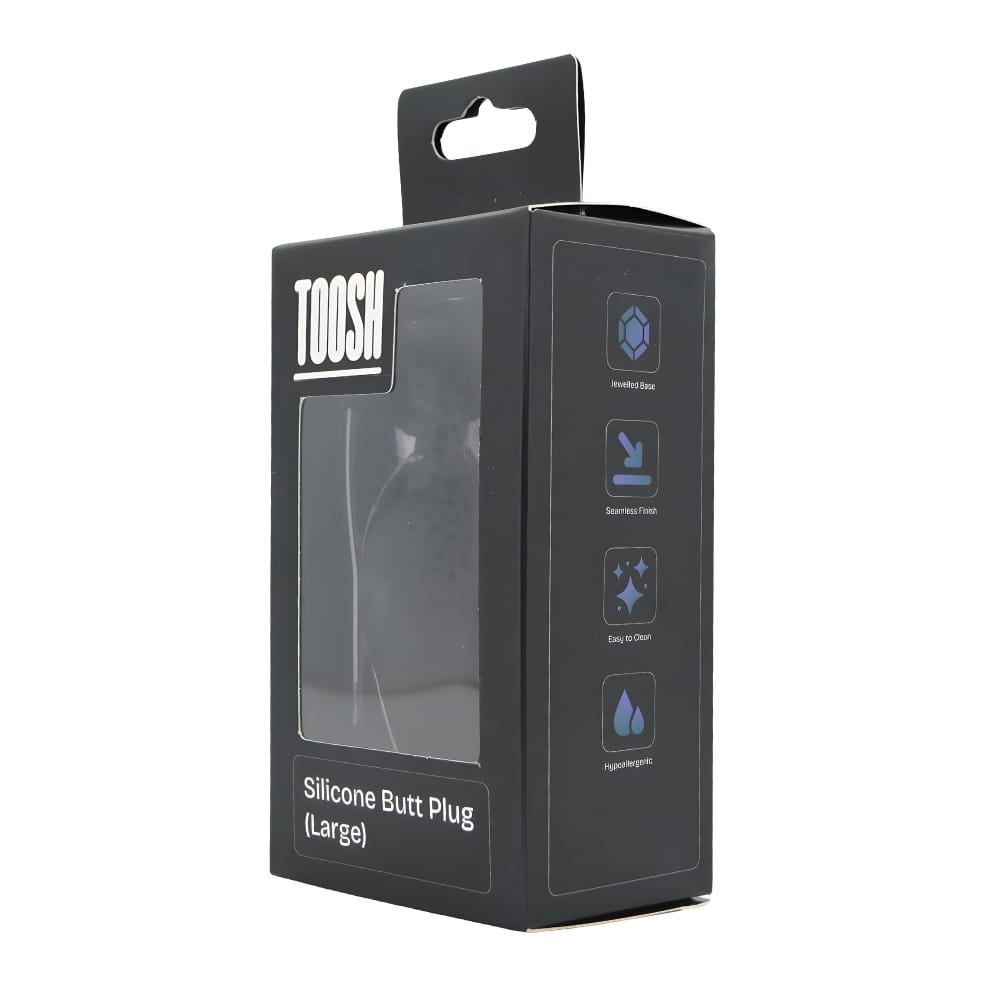 Toosh Black Silicone Butt Plug Large 11 Toosh Black Silicone Butt Plug Large - Image 10