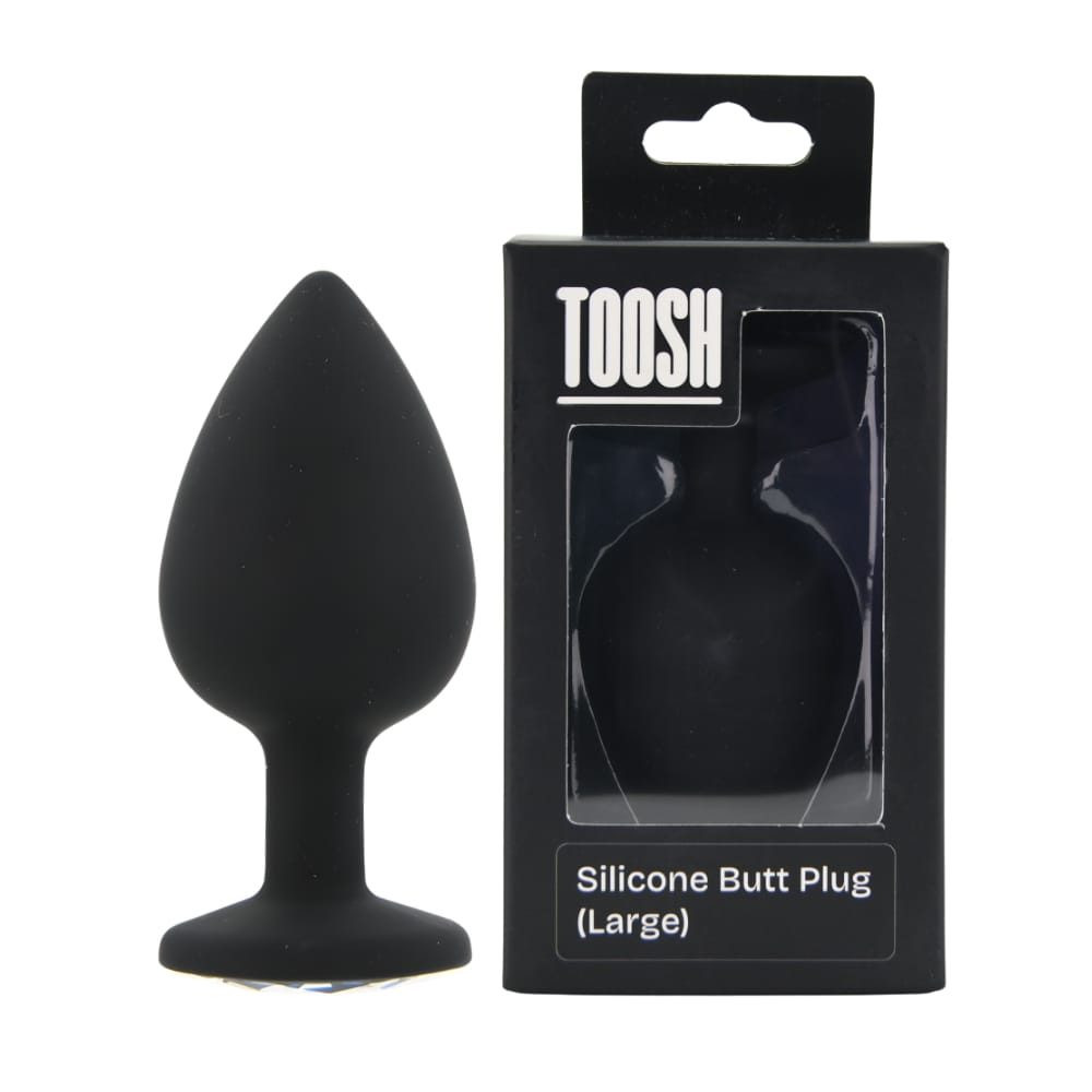 Toosh Black Silicone Butt Plug Large 12 Toosh Black Silicone Butt Plug Large - Image 11