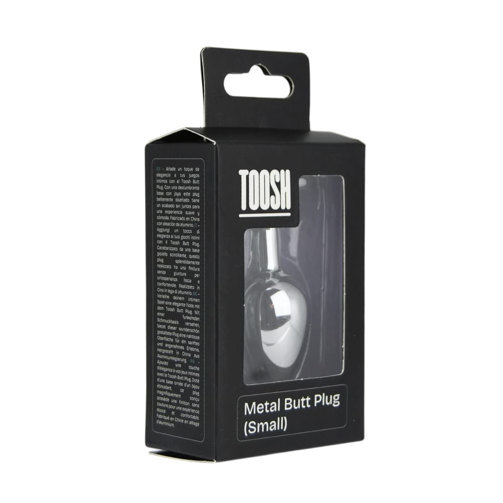 Toosh Silver Metal Butt Plug Small Clear Stone 11 Toosh Silver Metal Butt Plug Small Clear Stone - Image 10
