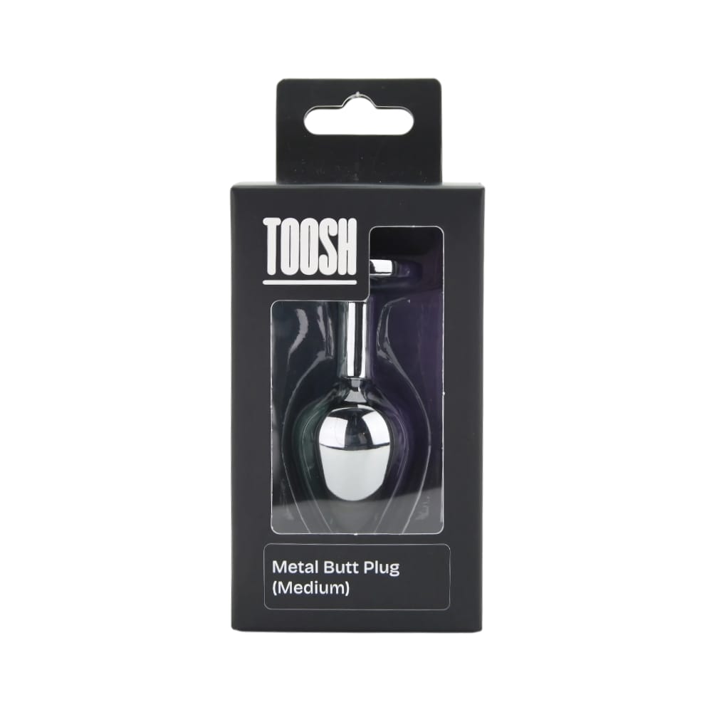 Toosh Silver Metal Butt Plug Medium Clear Stone 8 Toosh Silver Metal Butt Plug Medium Clear Stone - Image 7