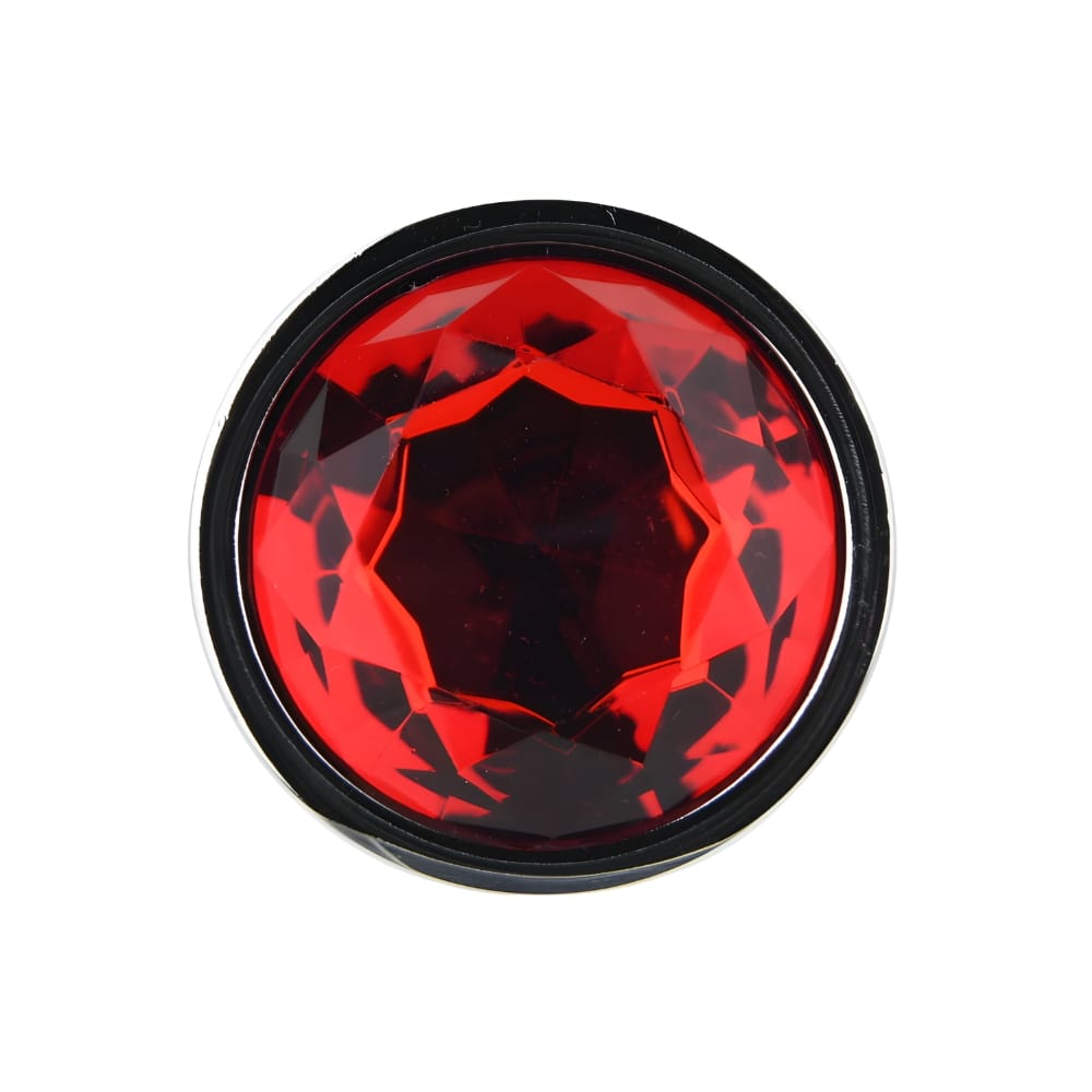 Toosh Silver Metal Butt Plug Large Red Stone 7 Toosh Silver Metal Butt Plug Large Red Stone - Image 6