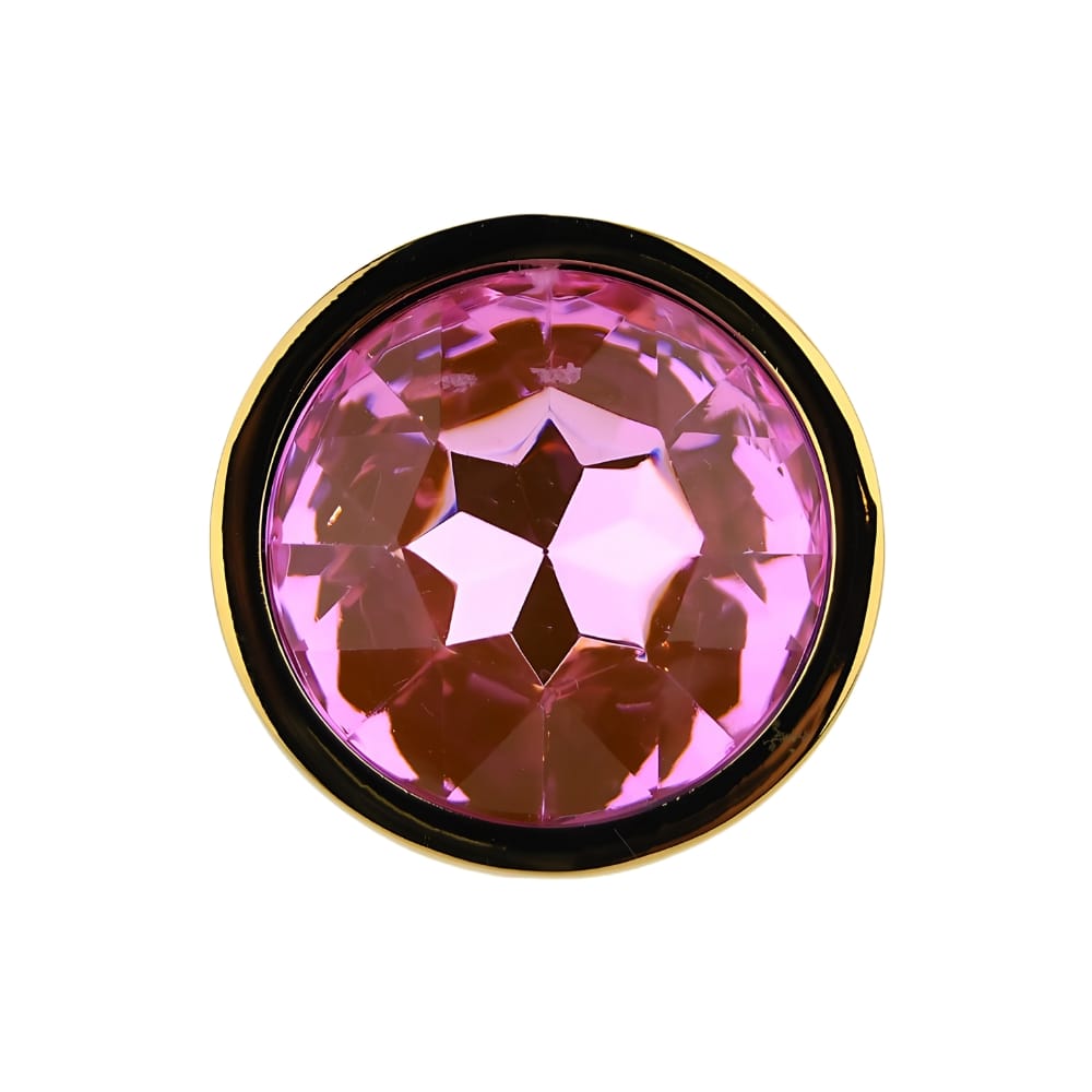 Toosh Gold Metal Butt Plug Small Pink Stone 8 Toosh Gold Metal Butt Plug Small Pink Stone - Image 7