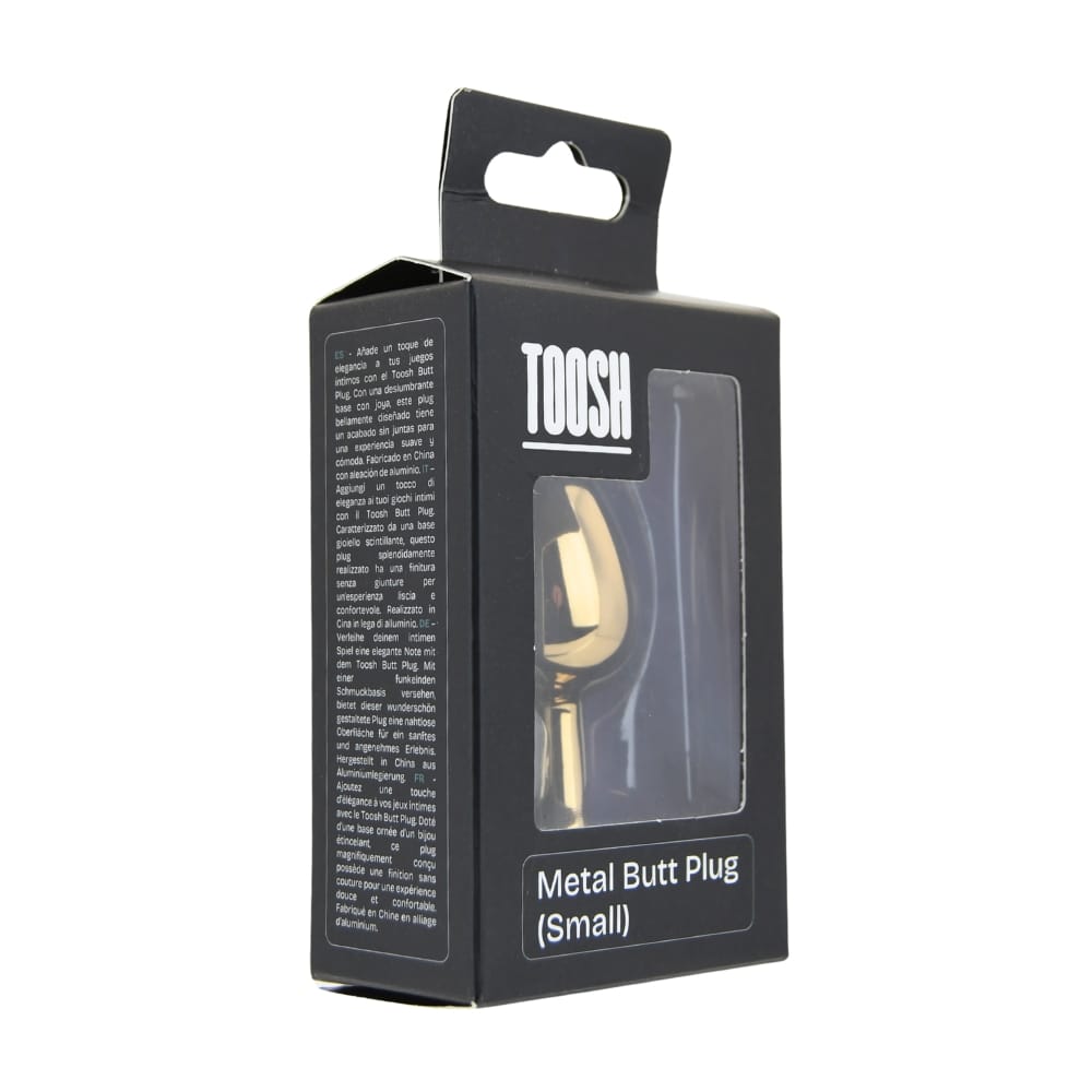 Toosh Gold Metal Butt Plug Small Pink Stone 11 Toosh Gold Metal Butt Plug Small Pink Stone - Image 10
