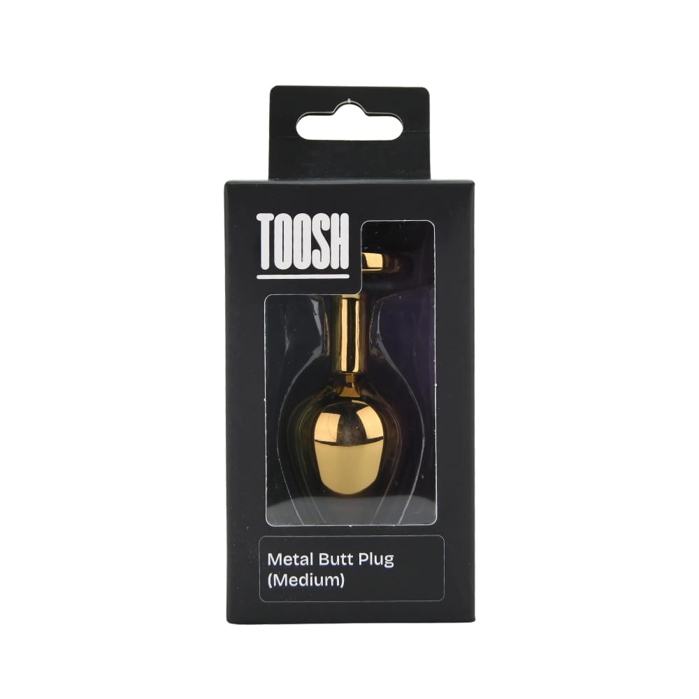 Toosh Gold Metal Butt Plug Medium Pink Stone 9 Toosh Gold Metal Butt Plug Medium Pink Stone - Image 8