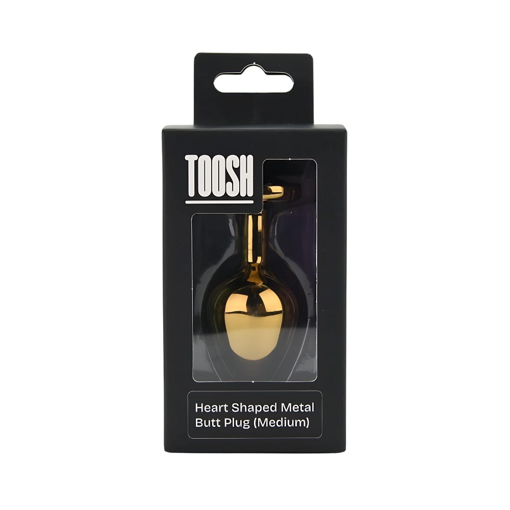 Toosh Heart Shaped Gold with Red Stone Medium 8 Toosh Heart Shaped Gold with Red Stone Medium - Image 7
