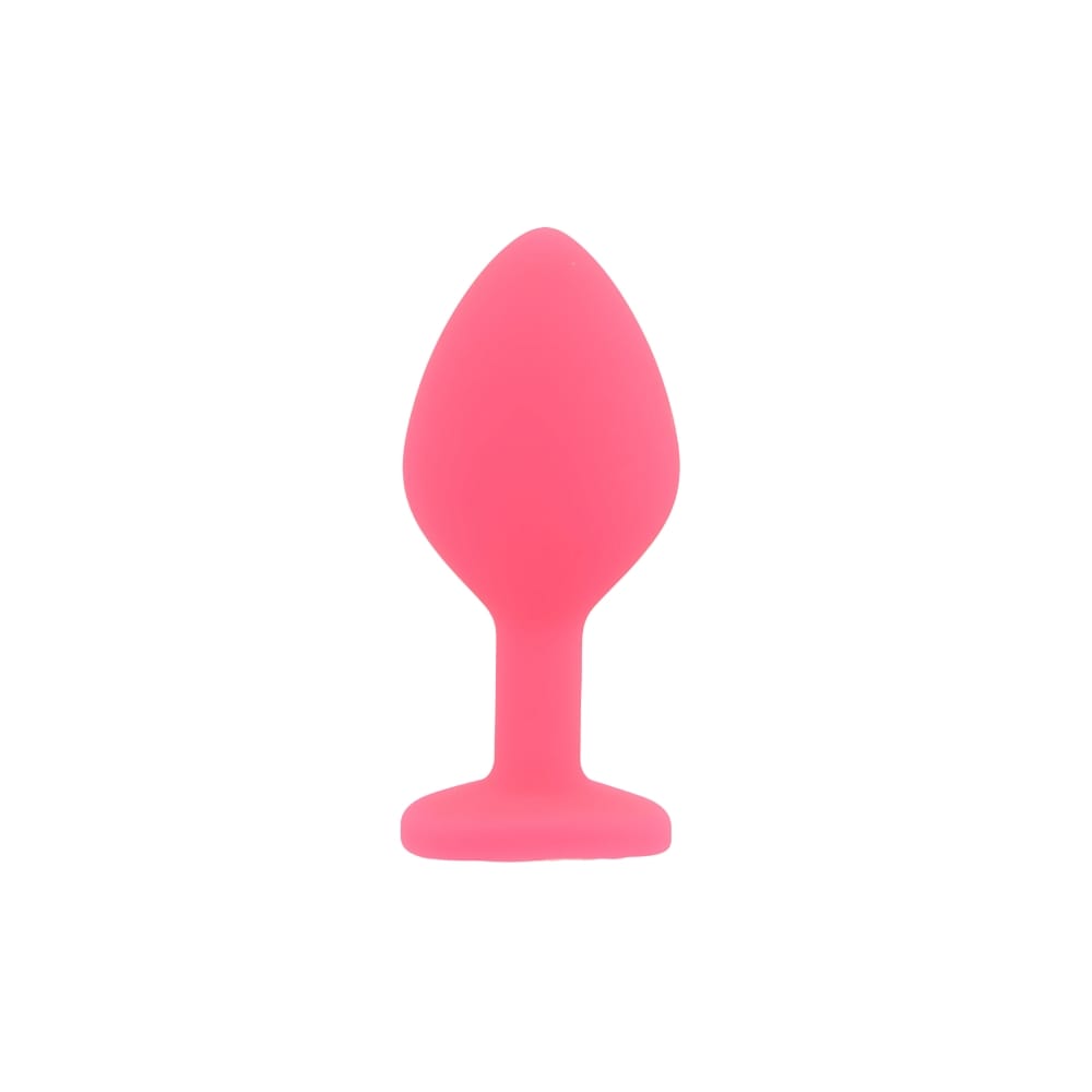 Toosh Silicone Butt Plug Pink Set of 3 Clear Stone 9 Toosh Silicone Butt Plug Pink Set of 3 Clear Stone - Image 8