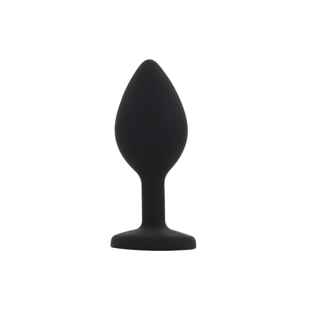 Toosh Silicone Butt Plug Black Set of 3 Clear Stone 8 Toosh Silicone Butt Plug Black Set of 3 Clear Stone - Image 7