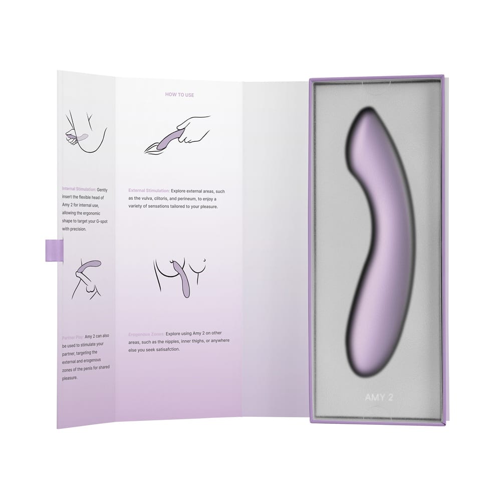 Svakom Amy 2 G-Spot and Clitoral Vibrator Lilac 10 Svakom Amy 2 G-Spot and Clitoral Vibrator Lilac - Image 9