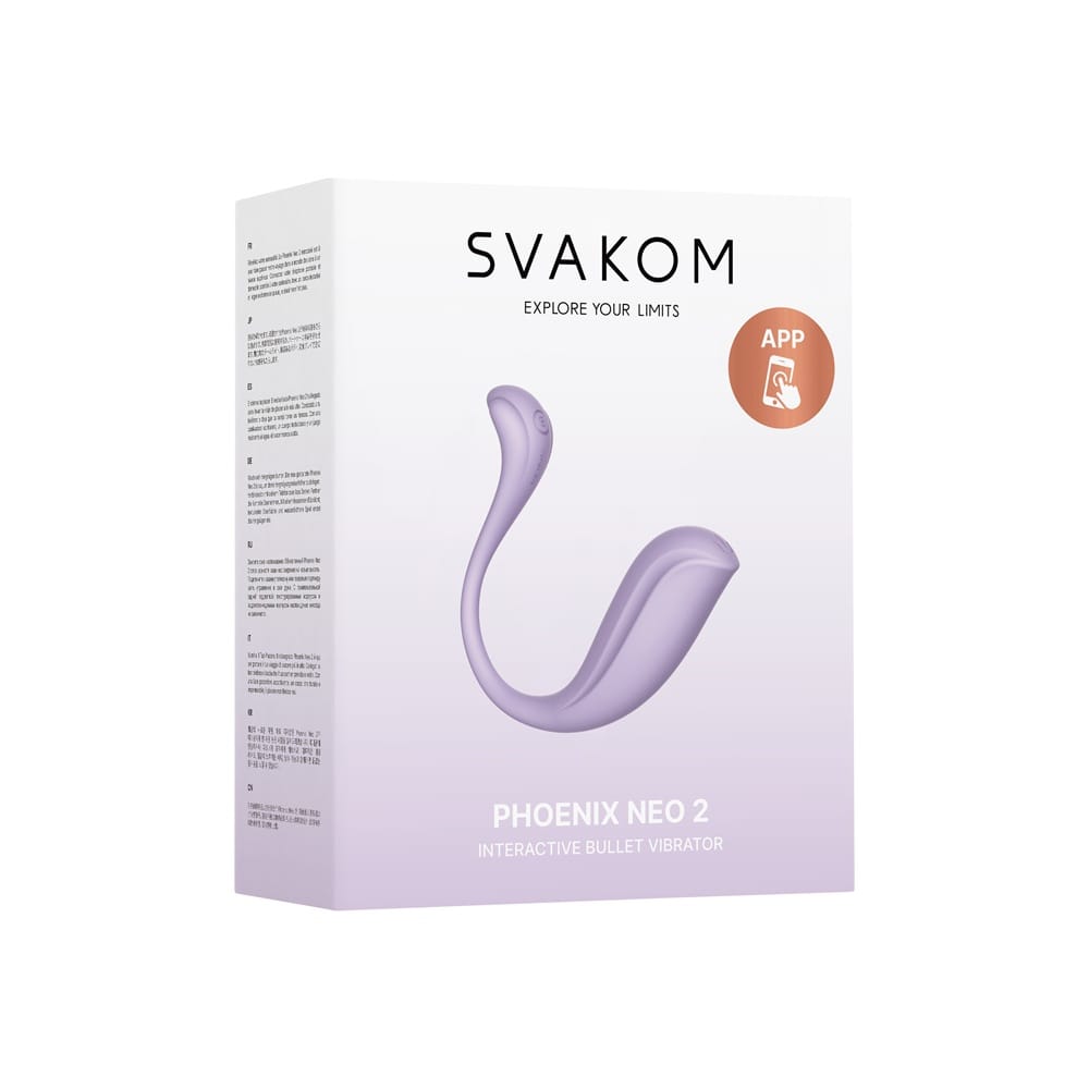 Svakom Phoenix Neo 2 Interactive App Controlled Vibrator Lilac 10 Svakom Phoenix Neo 2 Interactive App Controlled Vibrator Lilac - Image 9