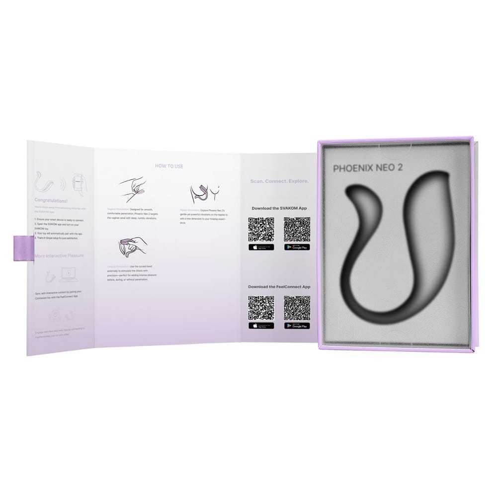 Svakom Phoenix Neo 2 Interactive App Controlled Vibrator Lilac 12 Svakom Phoenix Neo 2 Interactive App Controlled Vibrator Lilac - Image 11