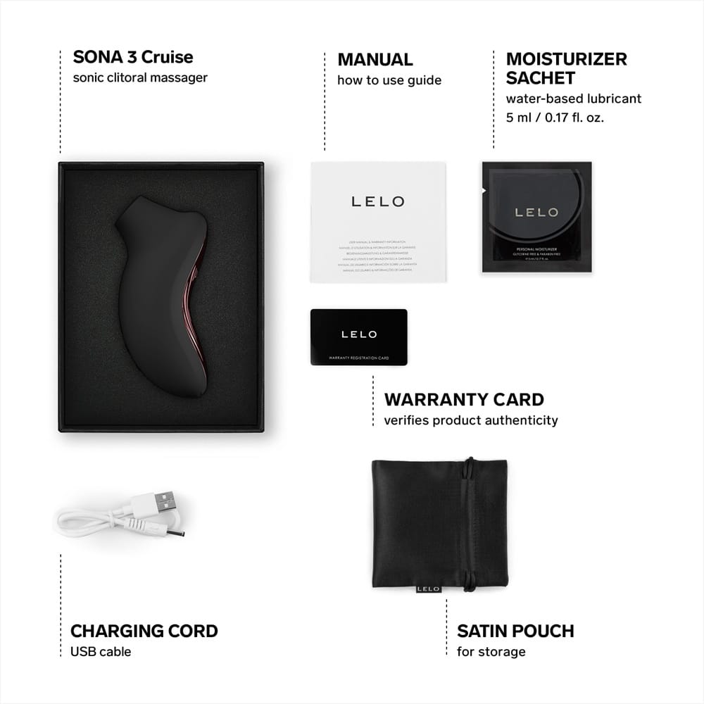 LELO Sona 3 Cruise Clitoral Massager Black 6 LELO Sona 3 Cruise Clitoral Massager Black - Image 5