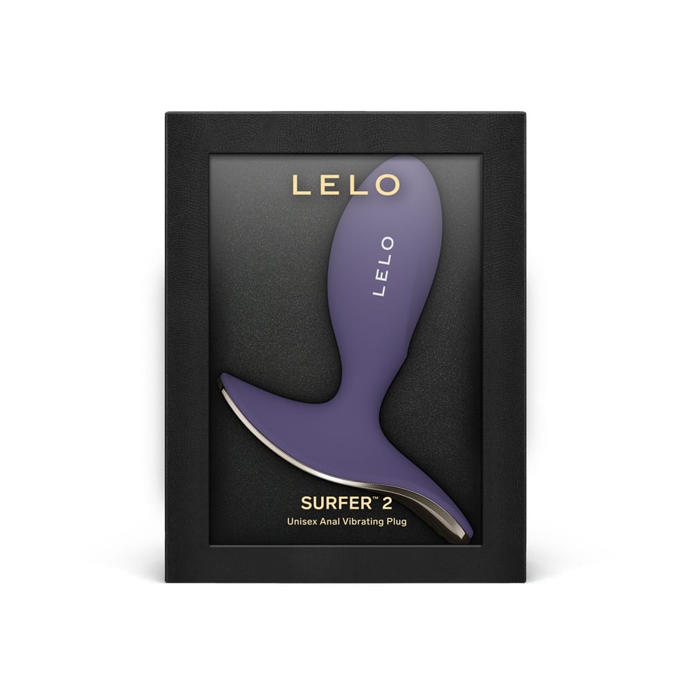 LELO Surfer 2 Unisex Anal Vibrating Plug Cyber Purple 6 LELO Surfer 2 Unisex Anal Vibrating Plug Cyber Purple - Image 5