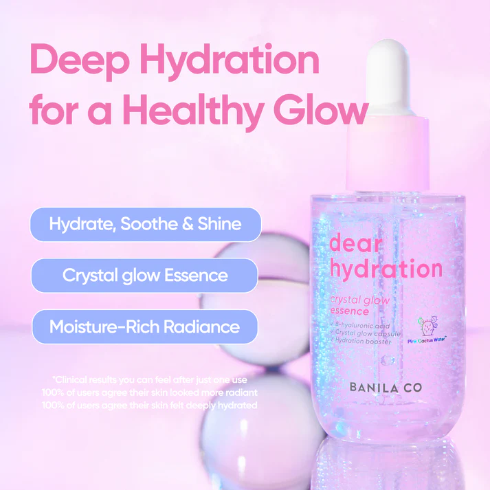 BANILA CO - Dear Hydration Crystal Glow Essence, 50ml 6 BANILA CO - Dear Hydration Crystal Glow Essence, 50ml - Image 5