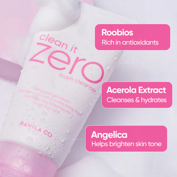 BANILA CO - Clean it Zero Calming Foam Cleanser, 150ml 5 BANILA CO - Clean it Zero Calming Foam Cleanser, 150ml - Image 4