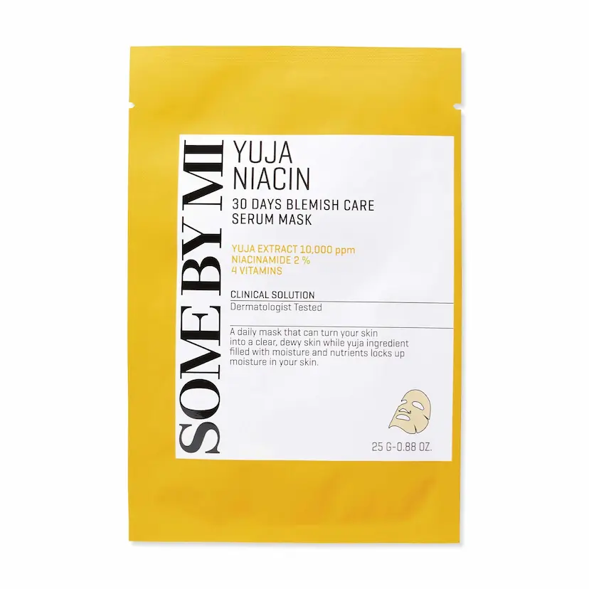 SOME BY MI - Yuja Niacin 30 Days Blemish Care Serum Mask, 25g, 1 piece 2 Korean serum