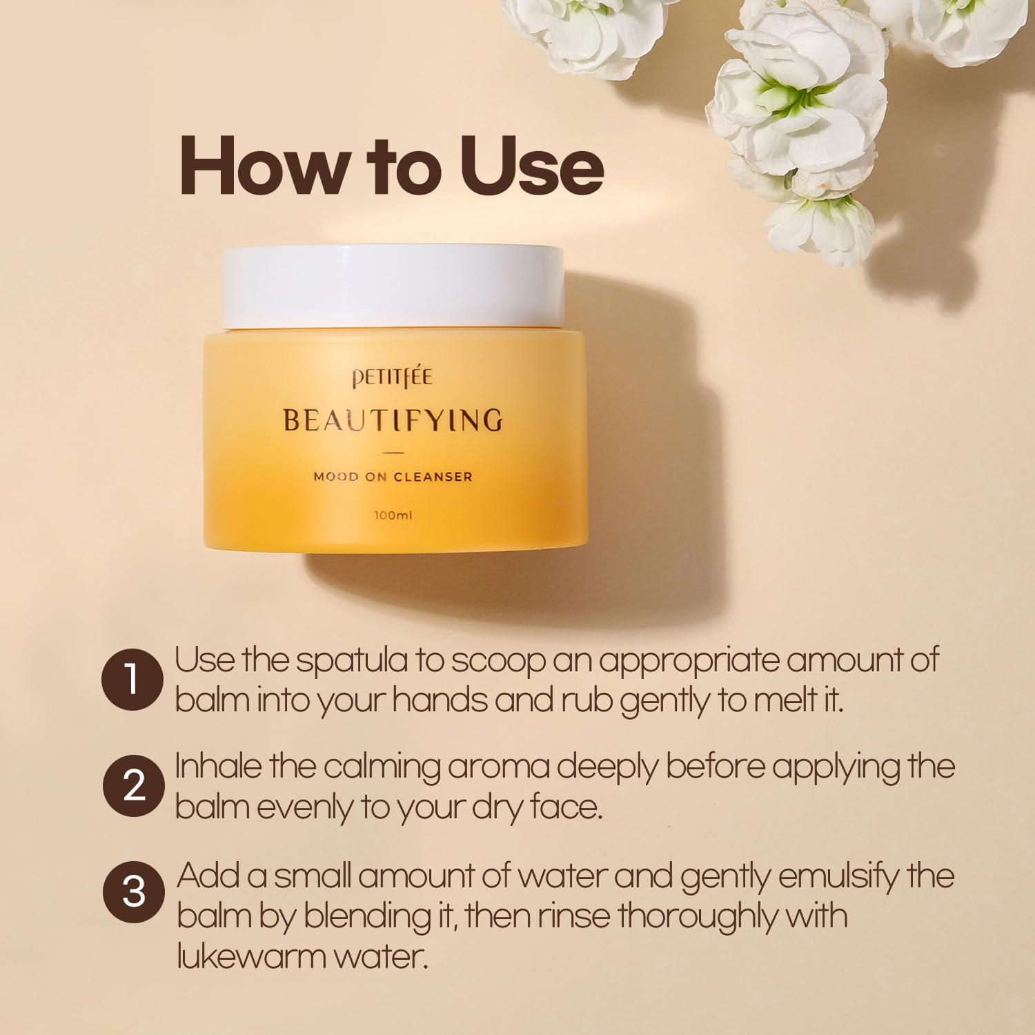 Petitfee - Beautifying Mood On Cleanser, 100ml 4 Petitfee - Beautifying Mood On Cleanser, 100ml - Image 3