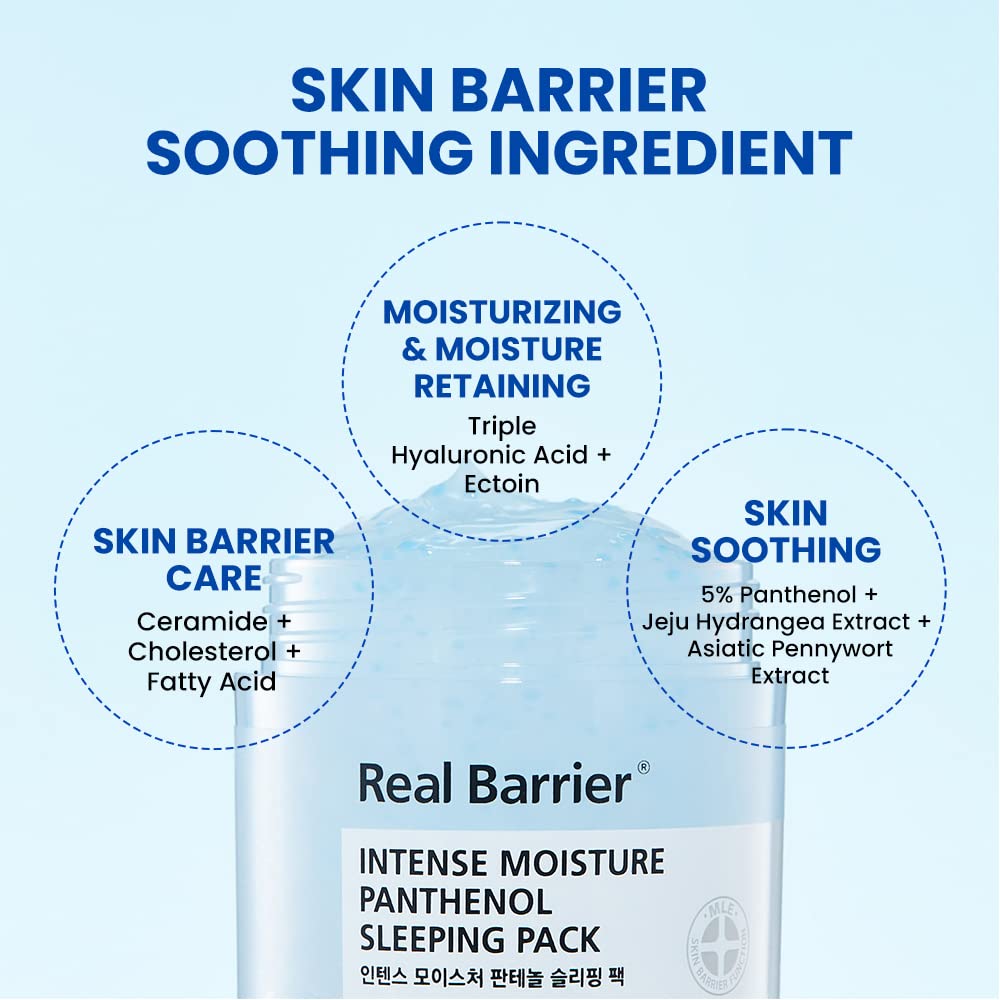 Realbarrier - Intense Moisture Panthenol Sleeping Pack, 70ml 6 Realbarrier - Intense Moisture Panthenol Sleeping Pack, 70ml - Image 5