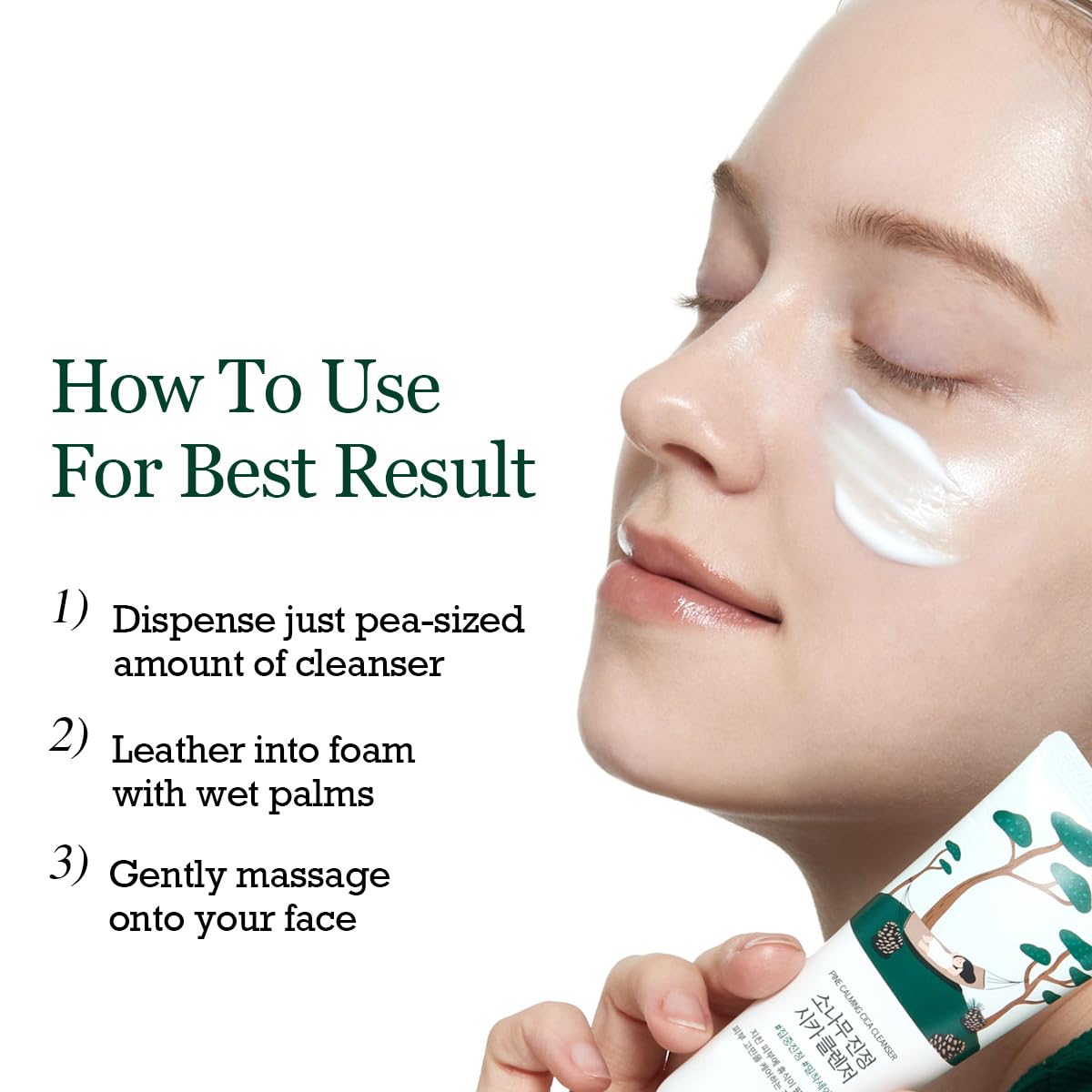 Round Lab - Pine Calming Cica Cleanser, Renewal, 150ml 6 Round Lab - Pine Calming Cica Cleanser, Renewal, 150ml - Image 5