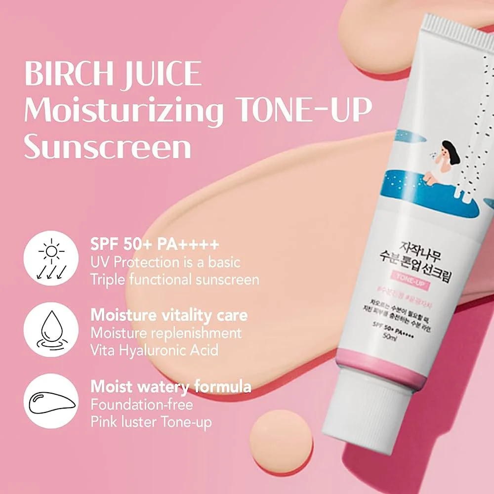 Round Lab - Birch Moisture Tone-Up Sunscreen, Renewal, 50ml 7 Round Lab - Birch Moisture Tone-Up Sunscreen, Renewal, 50ml - Image 6