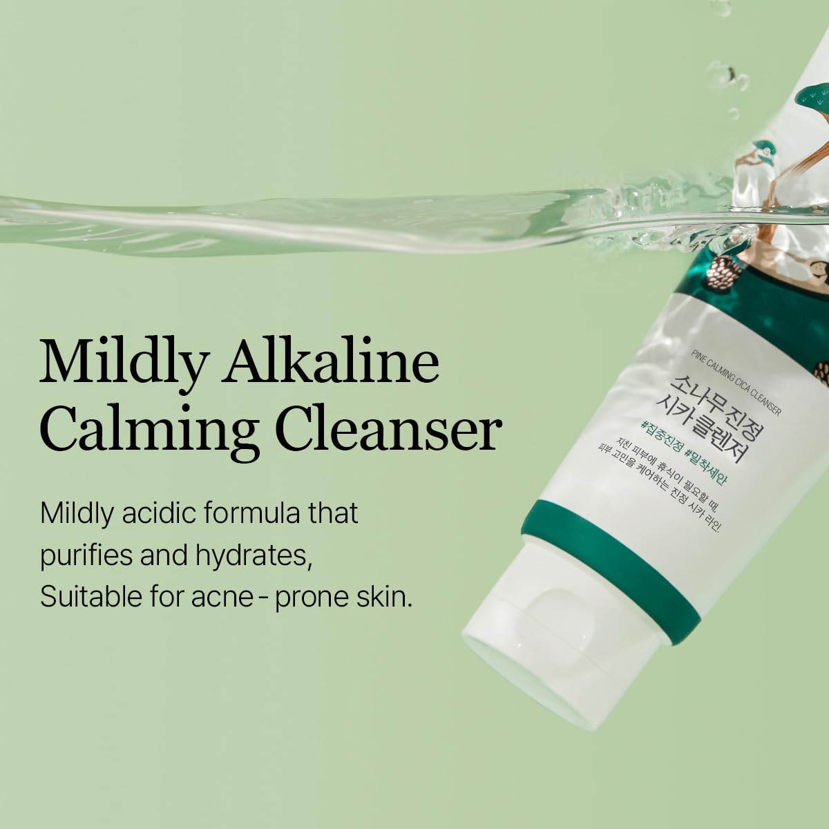 Round Lab - Pine Calming Cica Cleanser, Renewal, 150ml 3 Round Lab - Pine Calming Cica Cleanser, Renewal, 150ml - Image 2