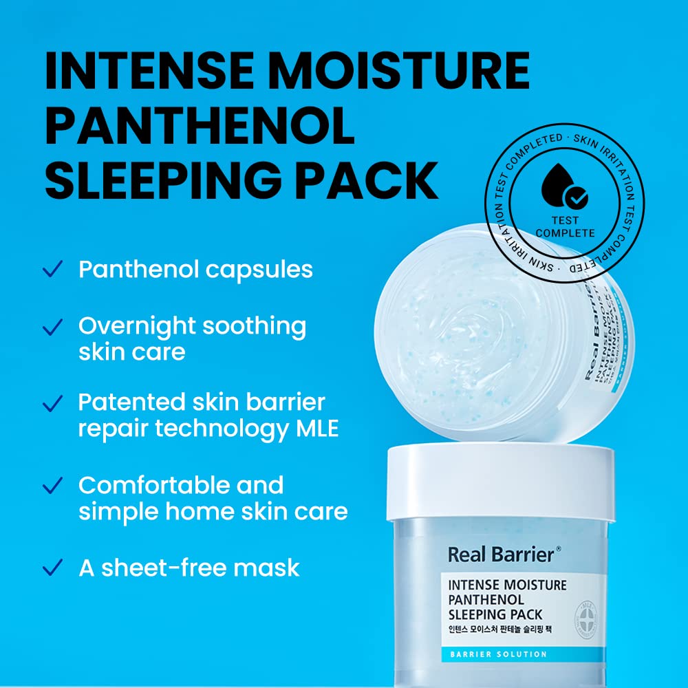 Realbarrier - Intense Moisture Panthenol Sleeping Pack, 70ml 5 Realbarrier - Intense Moisture Panthenol Sleeping Pack, 70ml - Image 4