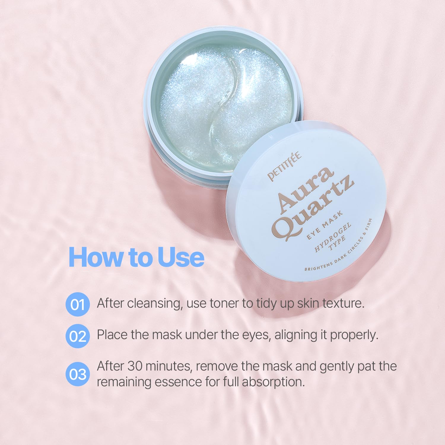 Petitfee - Aura Quartz Hydrogel Eye Mask, 60ea 4 Petitfee - Aura Quartz Hydrogel Eye Mask, 60ea - Image 3