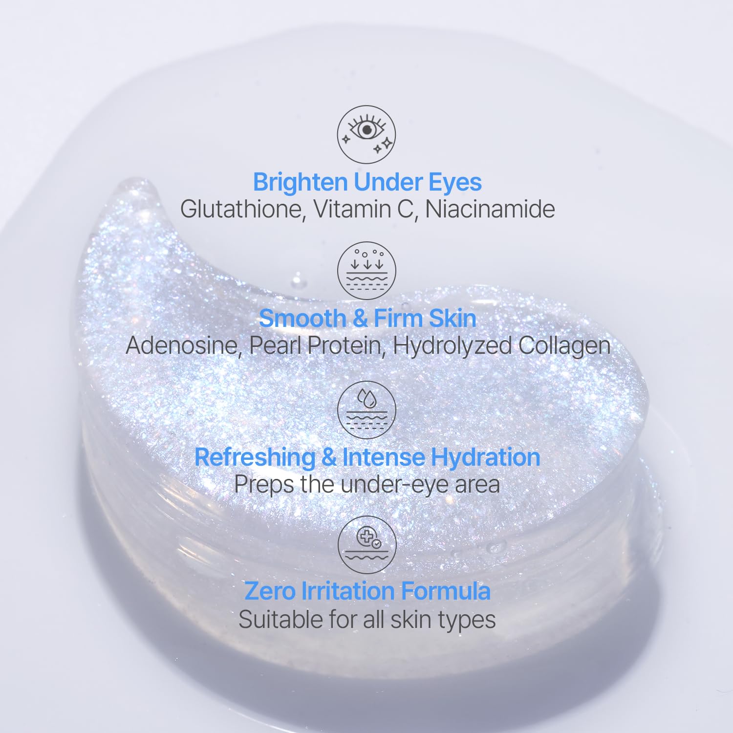 Petitfee - Aura Quartz Hydrogel Eye Mask, 60ea 7 Petitfee - Aura Quartz Hydrogel Eye Mask, 60ea - Image 6