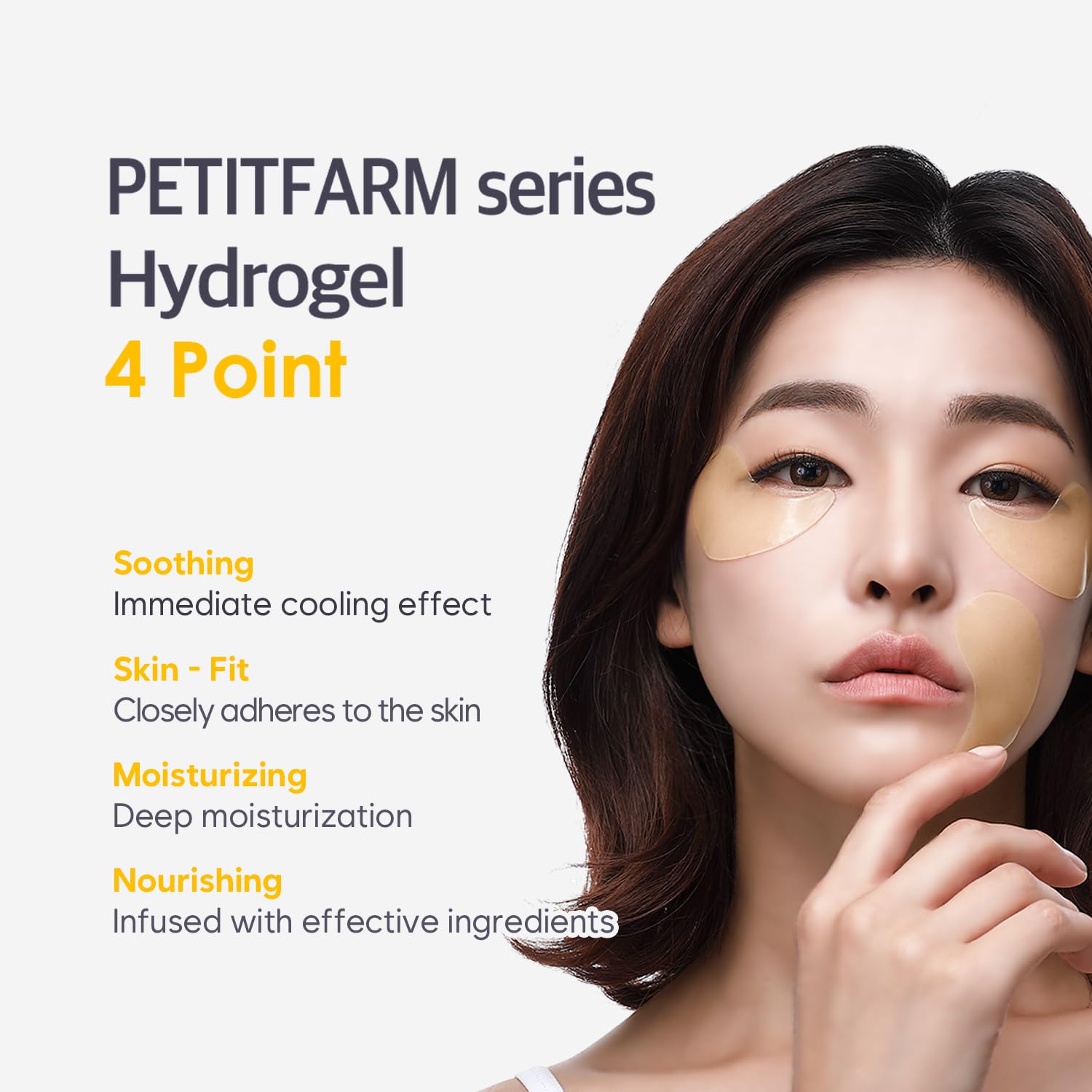 Petitfee - Chamomile Lighting Hydrogel Eye Mask, 60pcs 4 Petitfee - Chamomile Lighting Hydrogel Eye Mask, 60pcs - Image 3