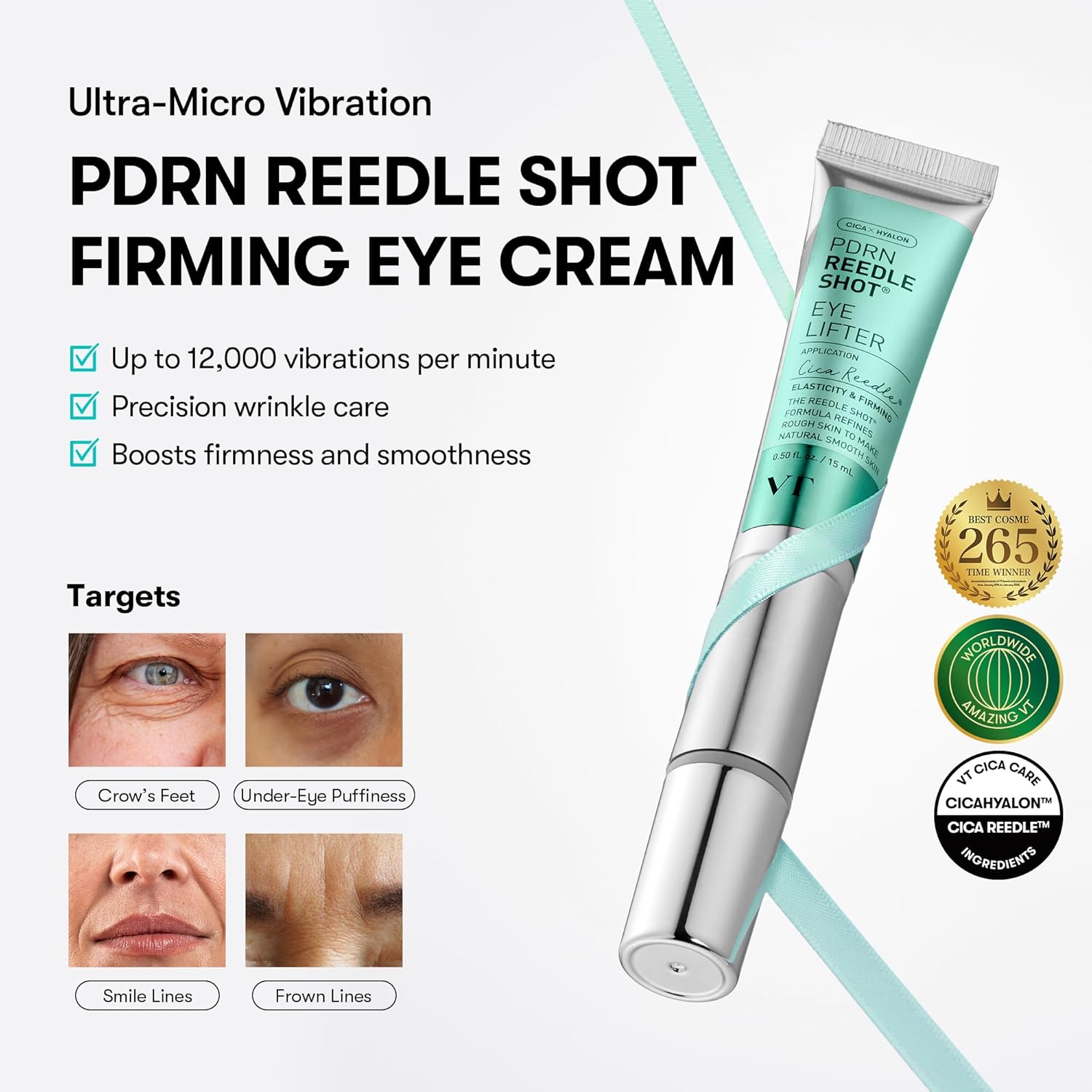 VT Cosmetics - PDRN Reedle Shot Eye Lifter, 15ml 6 VT Cosmetics - PDRN Reedle Shot Eye Lifter, 15ml - Image 5