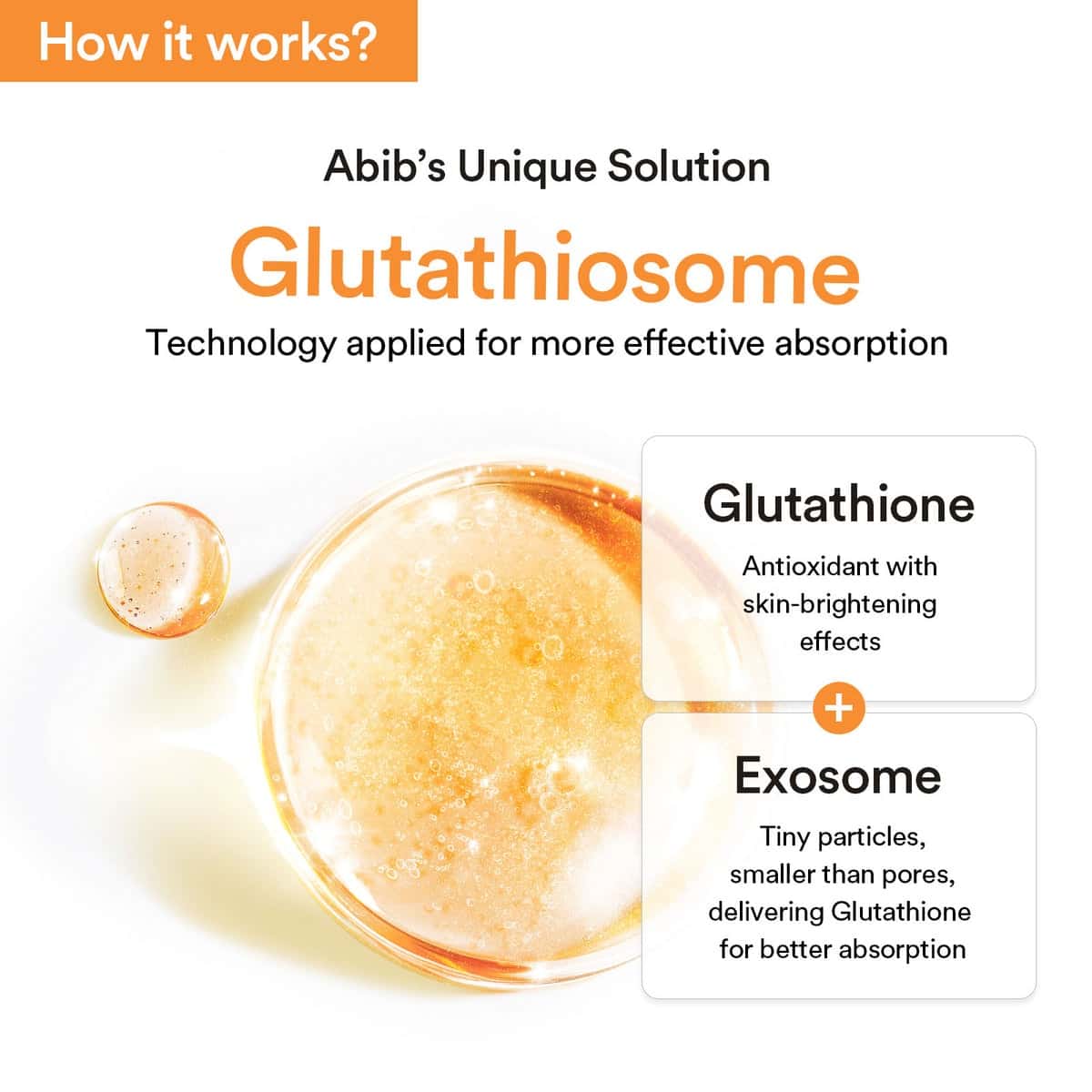 ABIB - Glutathiosome Dark Spot Serum Vita Drop, 50ml 3 ABIB - Glutathiosome Dark Spot Serum Vita Drop, 50ml - Image 2