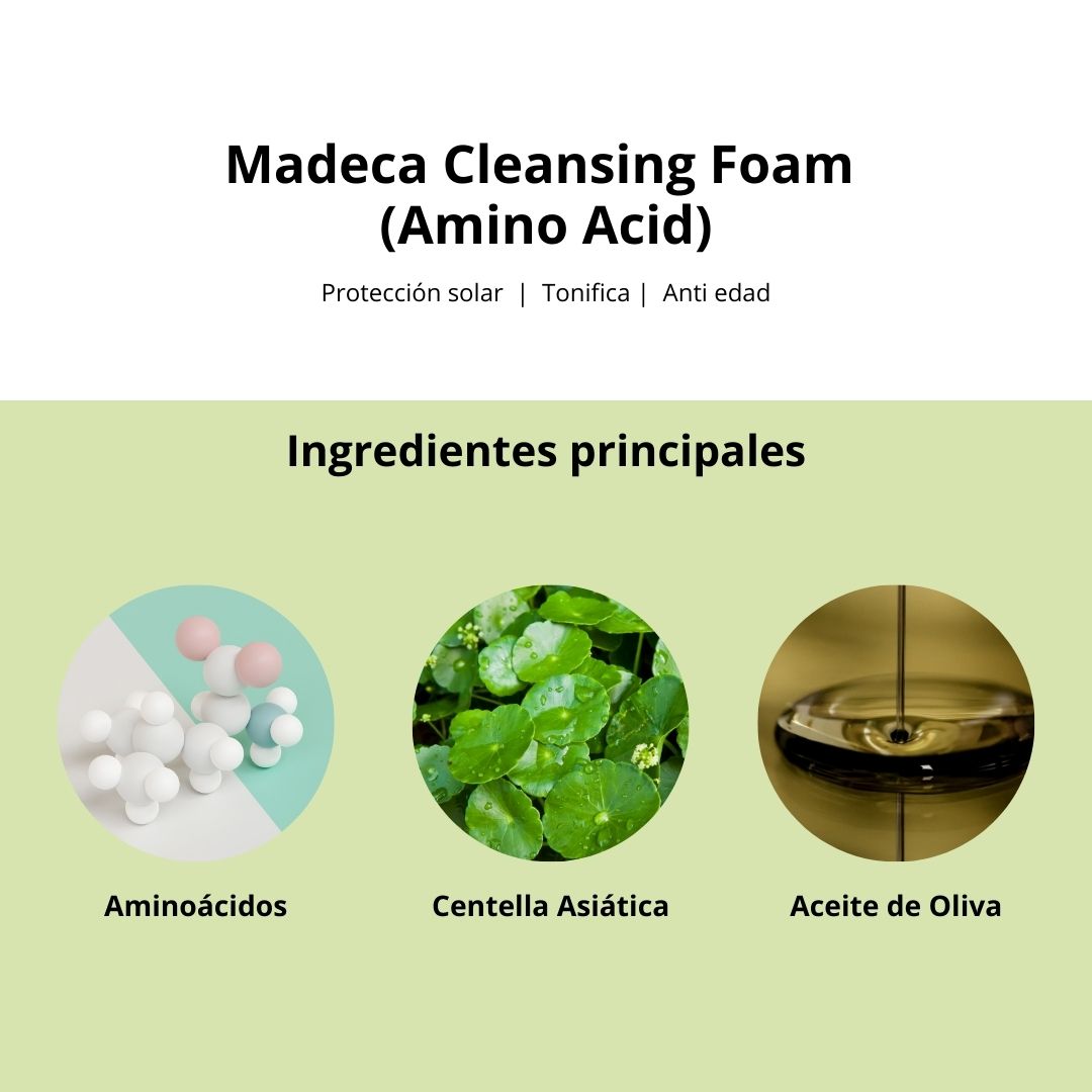 Centellian24 - Madeca Amino Acid Cleansing Foam, 160g 5 Centellian24 - Madeca Amino Acid Cleansing Foam, 160g - Image 4