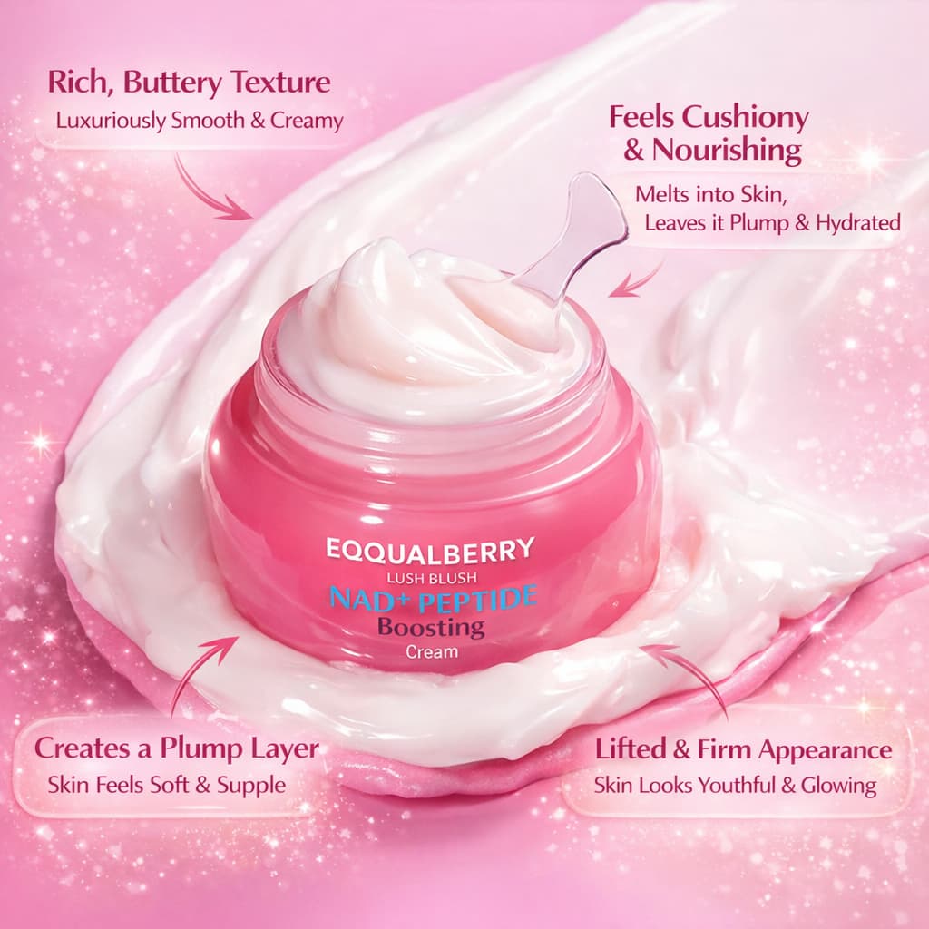Eqqualberry - NAD+ Peptide Boosting Cream, 50ml 3 Eqqualberry - NAD+ Peptide Boosting Cream, 50ml - Image 2