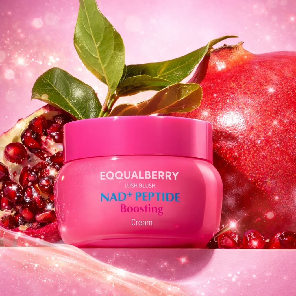 Eqqualberry - NAD+ Peptide Boosting Cream, 50ml 5 peptide moisturiser