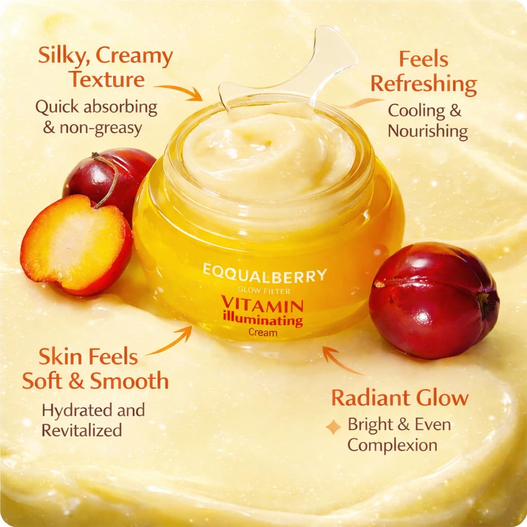 Eqqualberry - Vitamin Illuminating Cream, 50ml 3 Eqqualberry - Vitamin Illuminating Cream, 50ml - Image 2