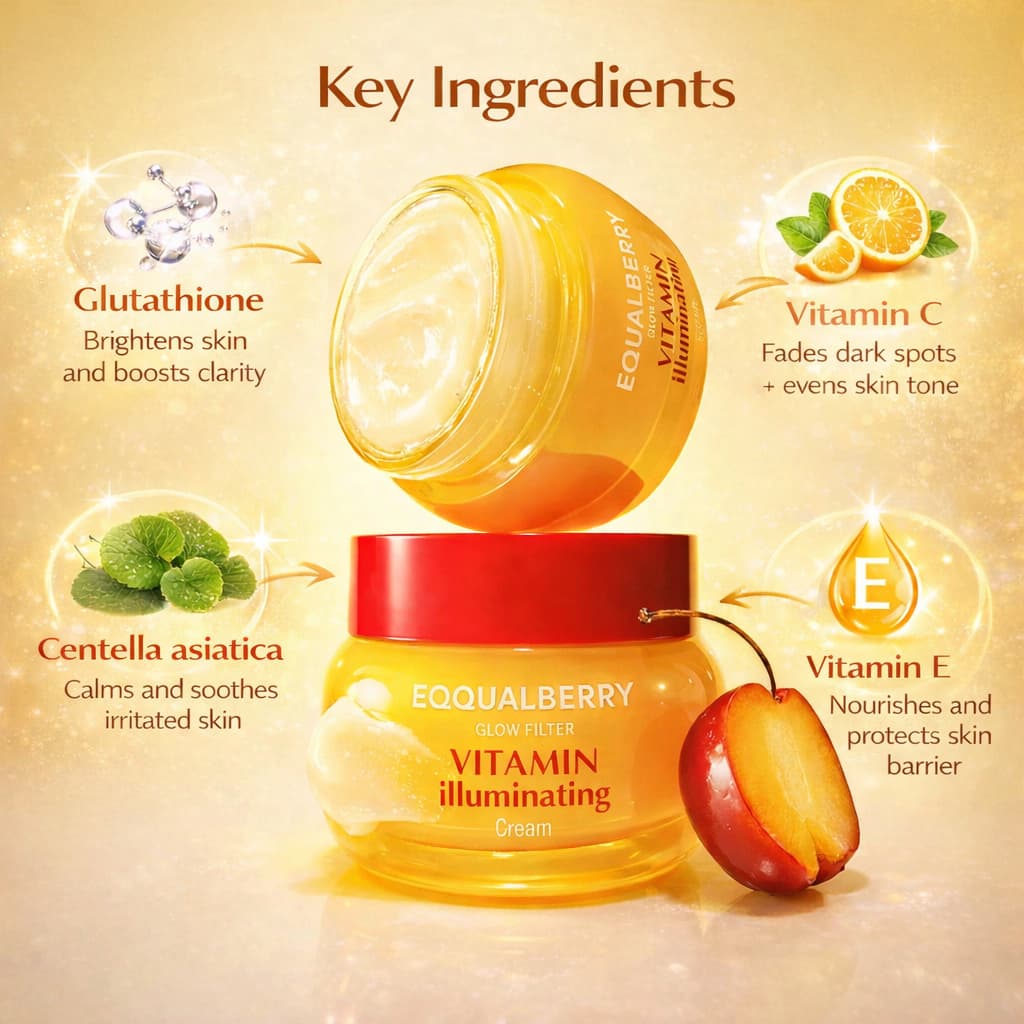 Eqqualberry - Vitamin Illuminating Cream, 50ml 5 Eqqualberry - Vitamin Illuminating Cream, 50ml - Image 4