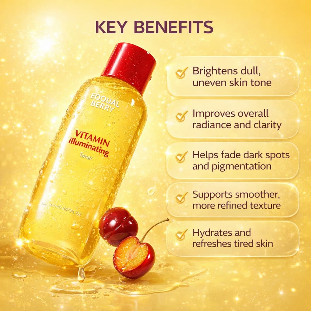Eqqualberry - Vitamin Illuminating Toner, 150ml 5 Eqqualberry - Vitamin Illuminating Toner, 150ml - Image 4