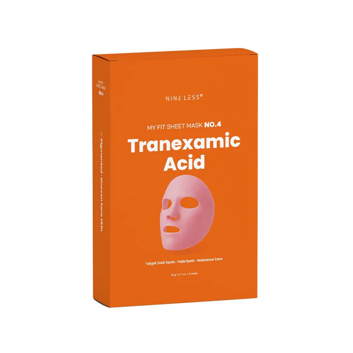 NINE LESS - My Fit Sheet Mask No.4 Tranexamic Acid, 1 Box, 20g x 5ea 2 Korean sheet mask no 4