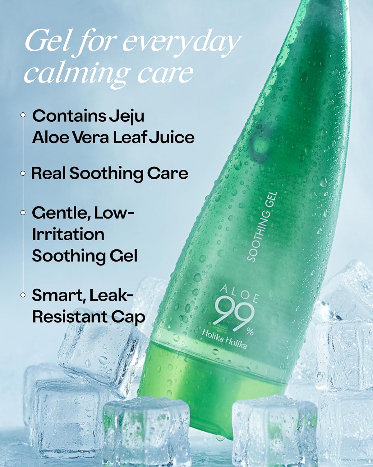 Holika Holika - Aloe 99% Soothing Gel, 250ml 6 Holika Holika - Aloe 99% Soothing Gel, 250ml - Image 5
