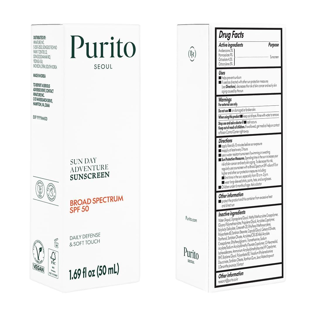 PURITO - Sun Day Adventure Sunscreen, 50ml 8 PURITO - Sun Day Adventure Sunscreen, 50ml - Image 7