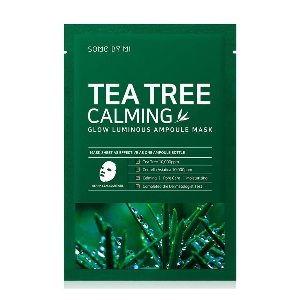 SOME BY MI - 30 Days Tea Tree Calming Glow Luminous Ampoule Mask, 25g, 1 piece 2 tea tree ampoule