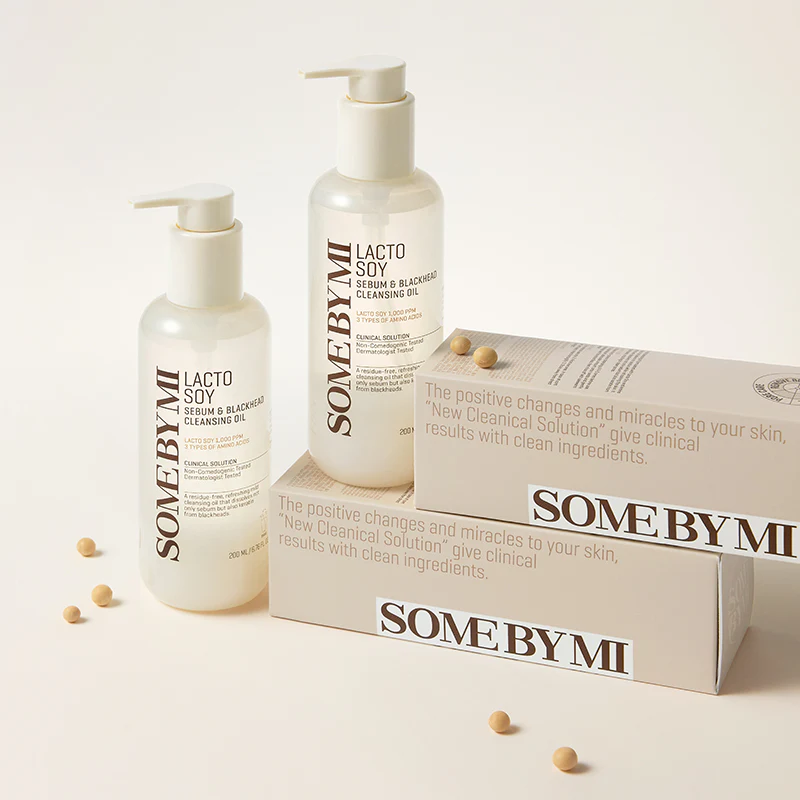 SOME BY MI - Lactosoy Sebum & Blackhead Cleansing Oil, 200ml 2 Korean cleansing oil