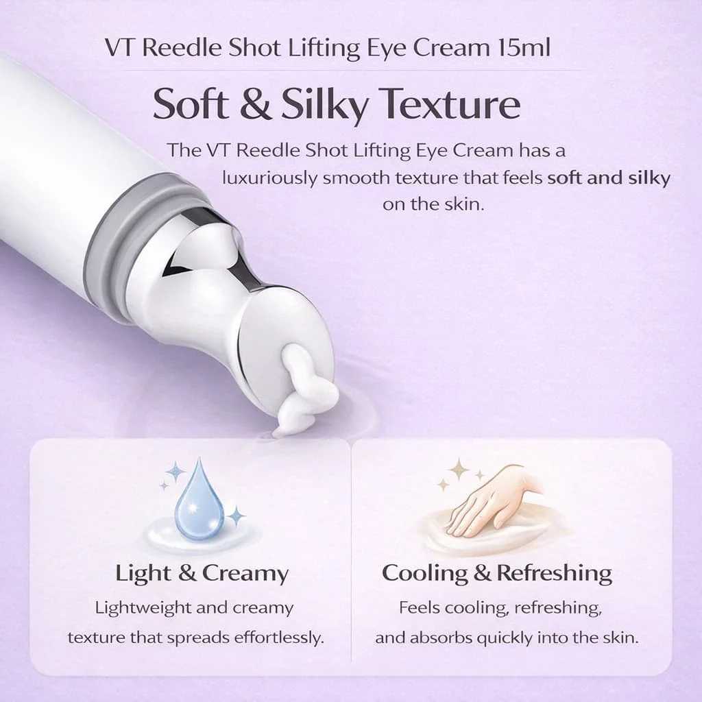 VT Cosmetics - Reedle Shot Lifting Eye Cream, 15ml 3 VT Cosmetics - Reedle Shot Lifting Eye Cream, 15ml - Image 2