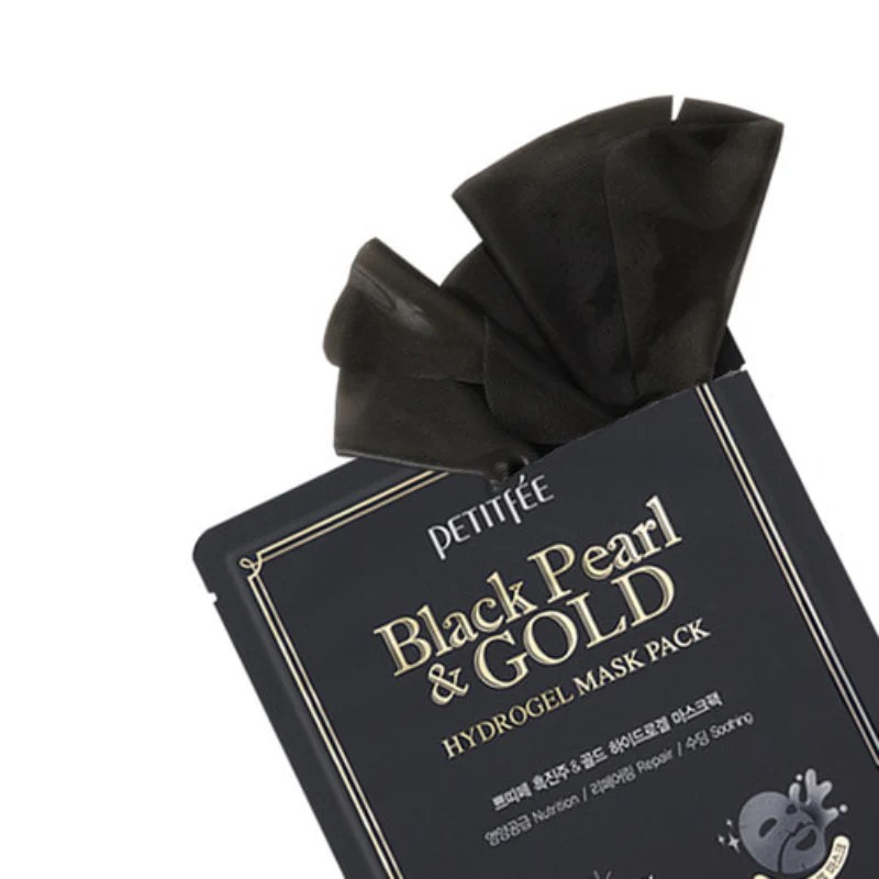 Petitfee - Black Pearl & Gold Intensive Hydrogel Mask Pack, 32g, 1 piece 3 Petitfee - Black Pearl & Gold Intensive Hydrogel Mask Pack, 32g, 1 piece - Image 2