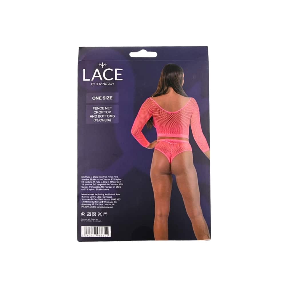 Lace by LJ Fence Net Crop Top and Bottoms 13 Lace by LJ Fence Net Crop Top and Bottoms - Image 12