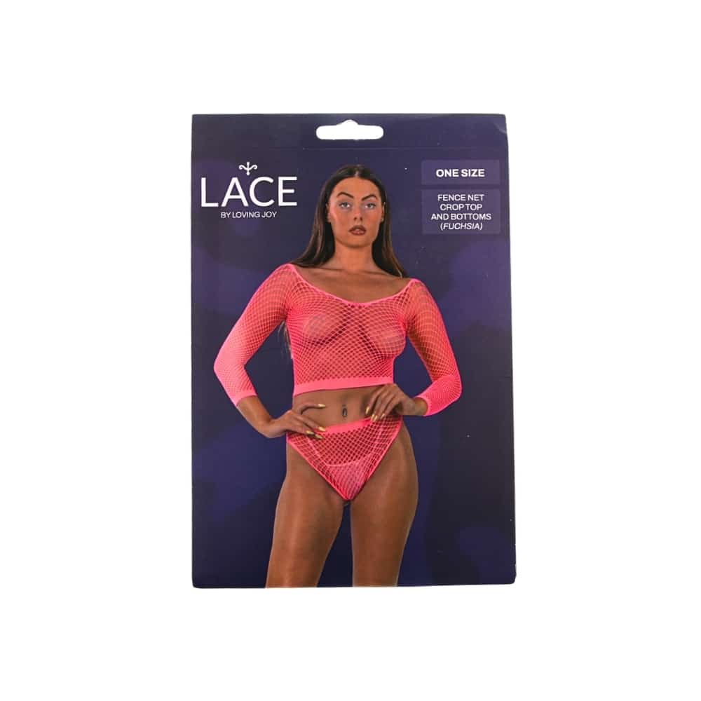 Lace by LJ Fence Net Crop Top and Bottoms 12 Lace by LJ Fence Net Crop Top and Bottoms - Image 11