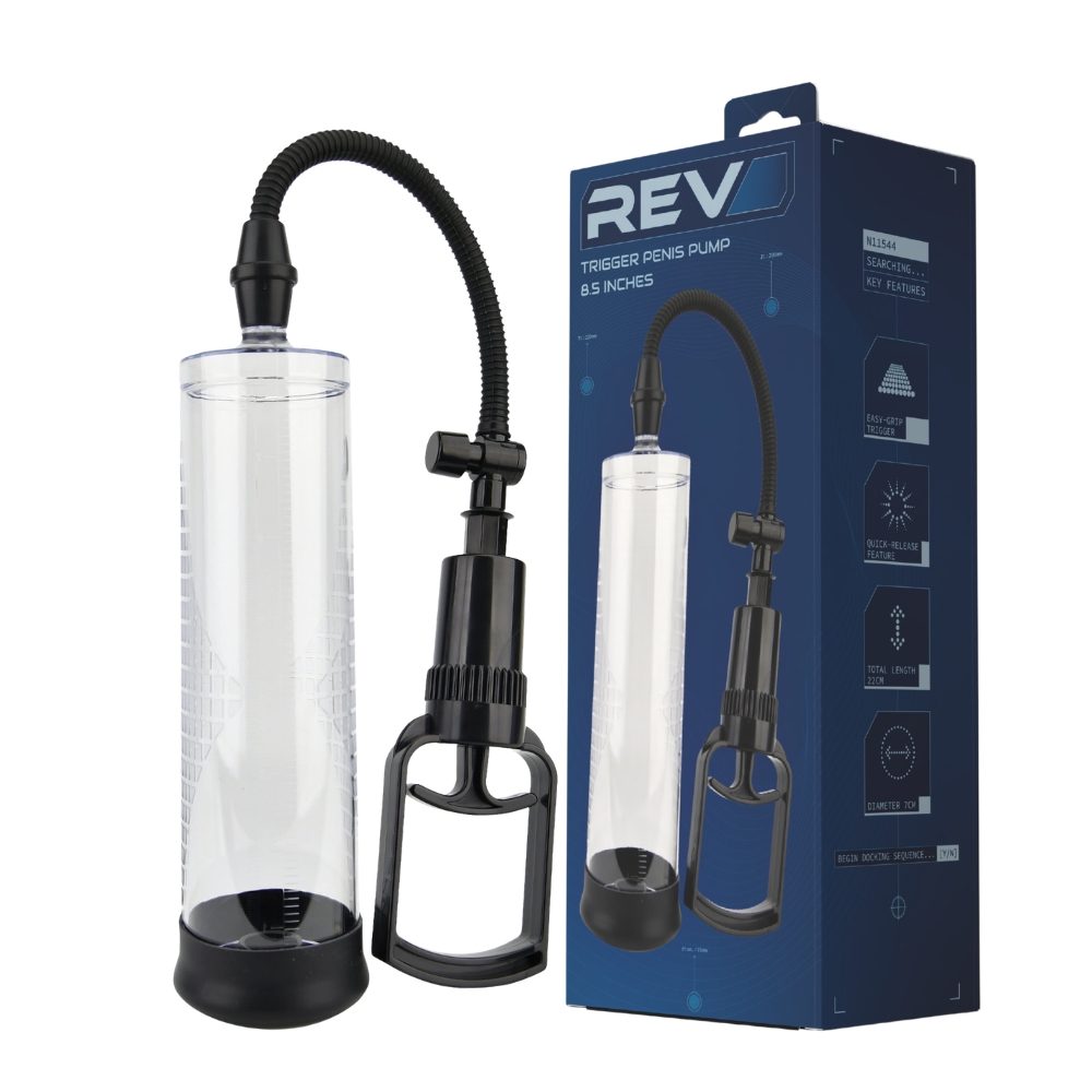 Rev-Pump Trigger Penis Pump 8.5 Inches 5 Rev-Pump Trigger Penis Pump 8.5 Inches - Image 4