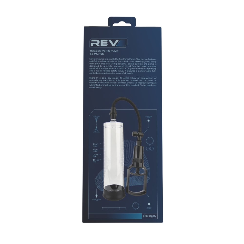 Rev-Pump Trigger Penis Pump 8.5 Inches 8 Rev-Pump Trigger Penis Pump 8.5 Inches - Image 7