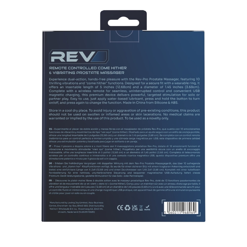 Rev Remote Controlled Come Hither & Vibrating Prostate Massager 12 Rev Remote Controlled Come Hither & Vibrating Prostate Massager - Image 11