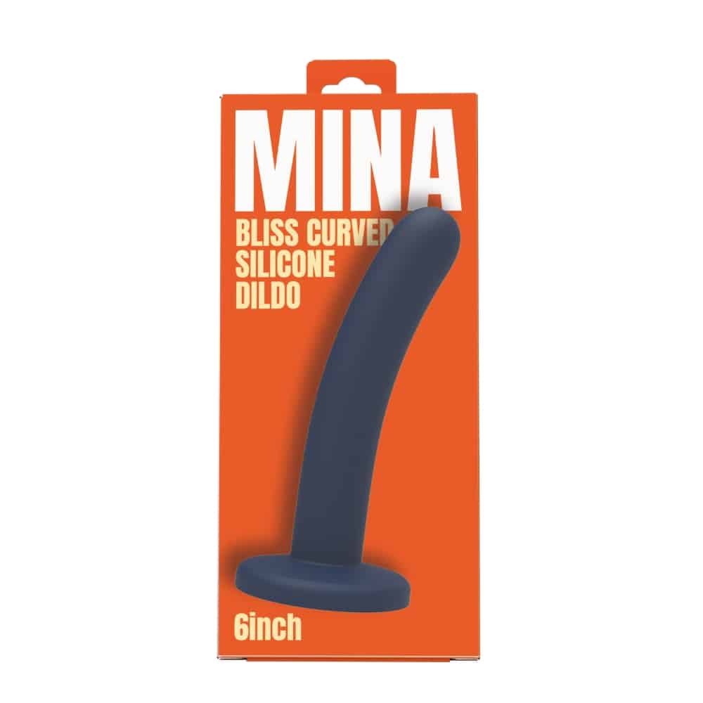 Mina Bliss Curved Silicone Dildo 6 Inch 5 Mina Bliss Curved Silicone Dildo 6 Inch - Image 4