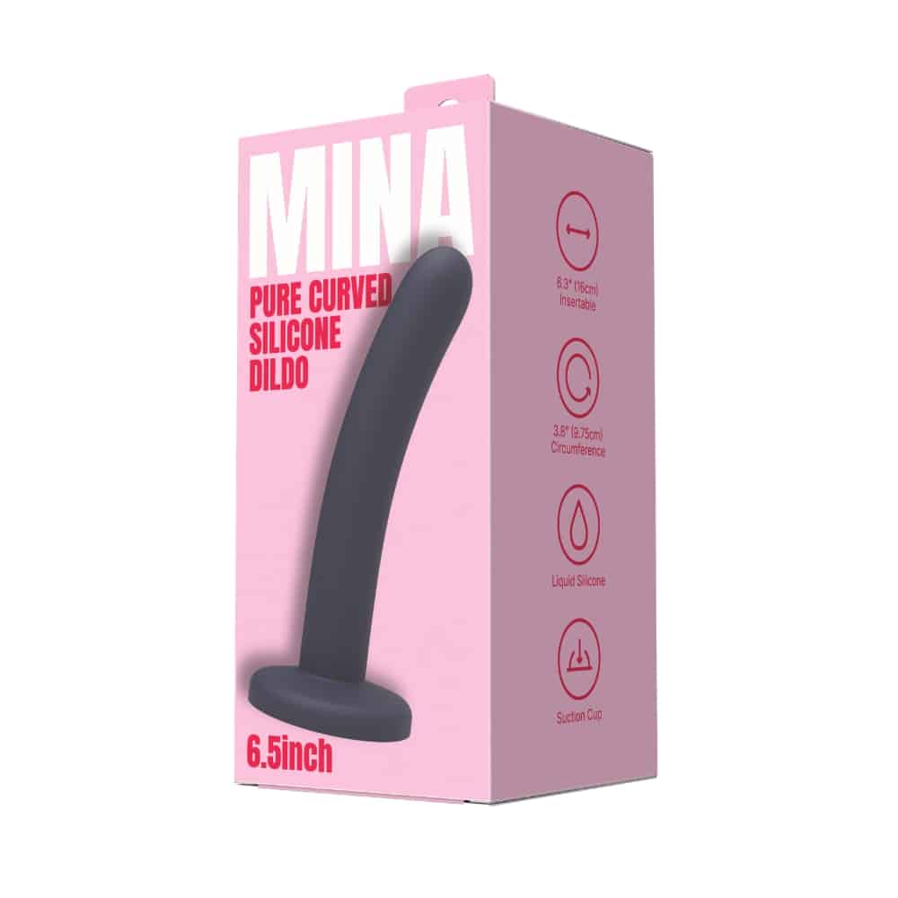 Mina Pure Curved Silicone Dildo 6.5 Inch 6 Mina Pure Curved Silicone Dildo 6.5 Inch - Image 5